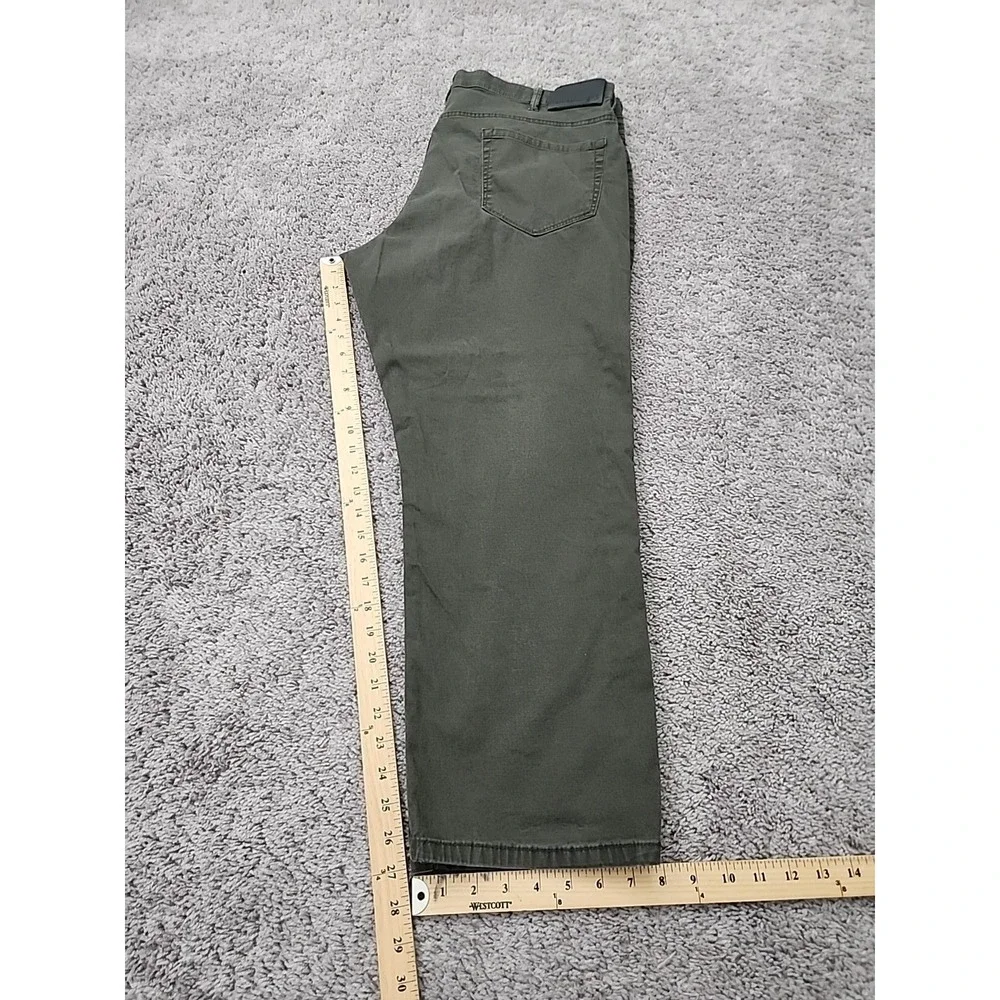 English Laundry Pants Mens 40 x 29 Green Straight Leg Stretch Classic Casual